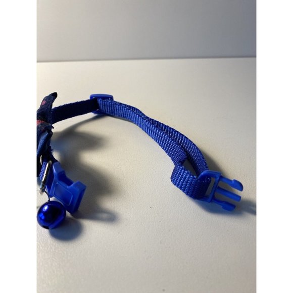 Bowtie Cat Collar with Bell, Blue and Pink, Brand New - Picture 3 of 6